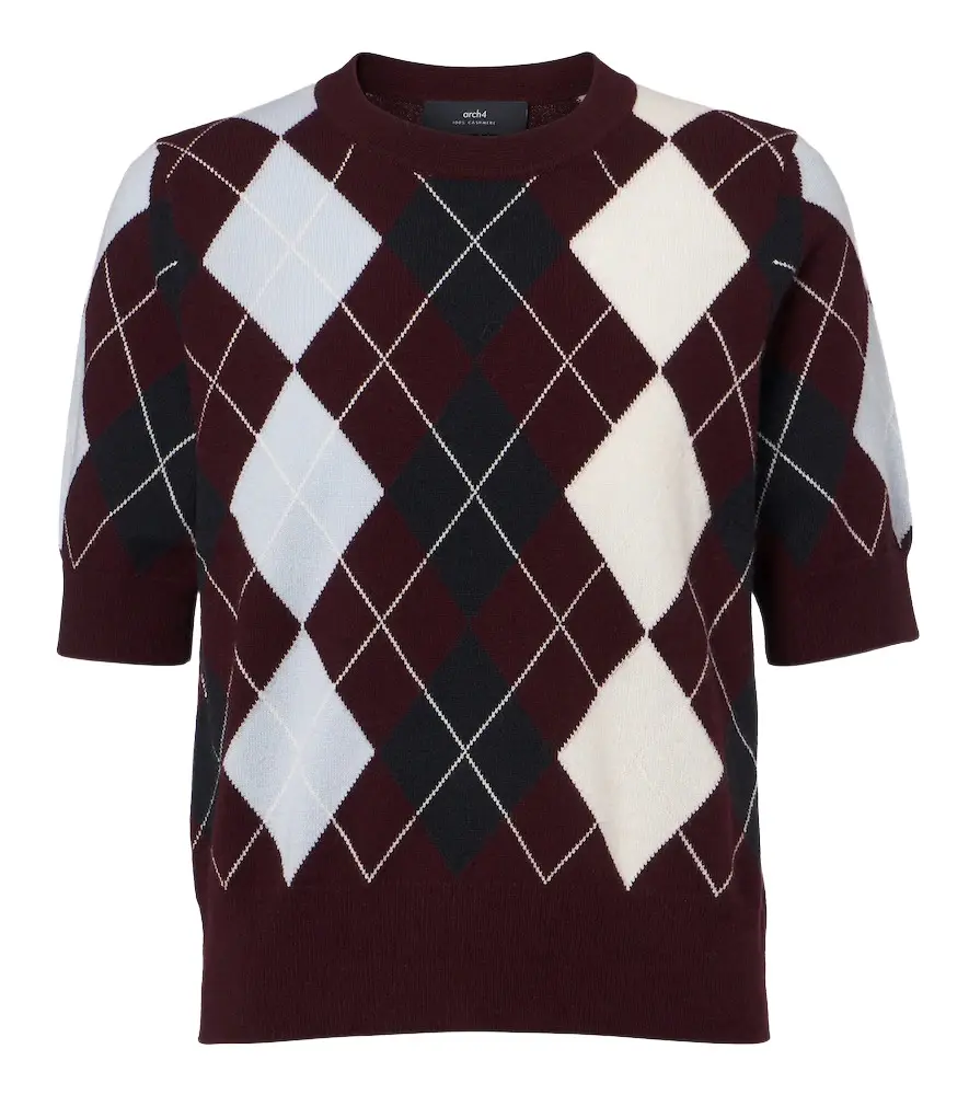 Arch4 Bronagh argyle cashmere sweater | Image 1 Arch4 Bronagh argyle cashmere sweater | Image 1