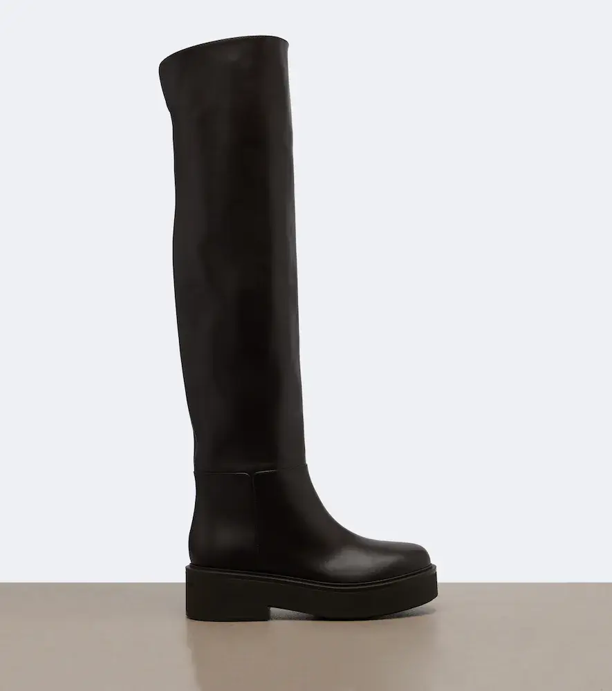 Gianvito Rossi Hiro leather over-the-knee boots | Thumbnail 3 Gianvito Rossi Hiro leather over-the-knee boots | Thumbnail 3