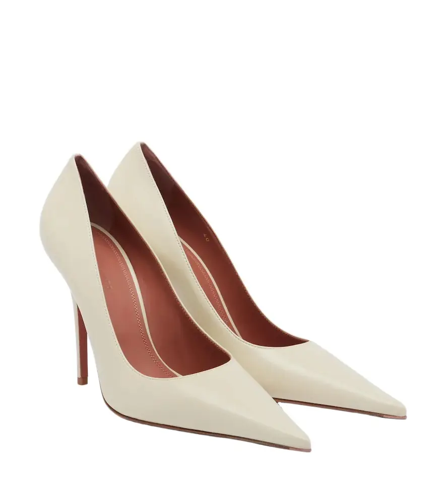 Amina Muaddi Barbara leather pumps | Image 1 Amina Muaddi Barbara leather pumps | Image 1