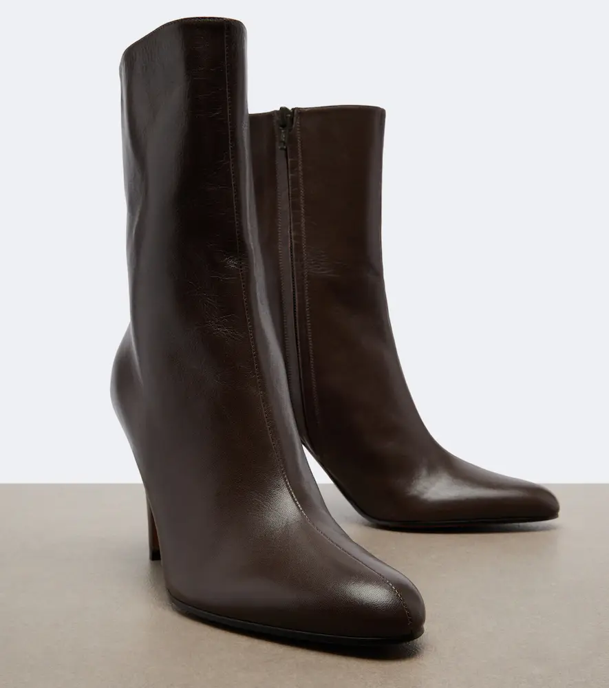 The Row Ornella leather ankle boots | Thumbnail 4