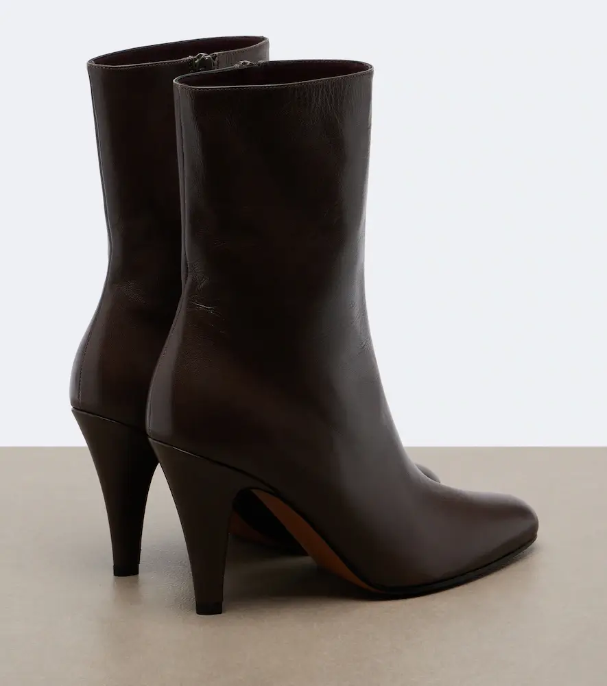 The Row Ornella leather ankle boots | Thumbnail 5