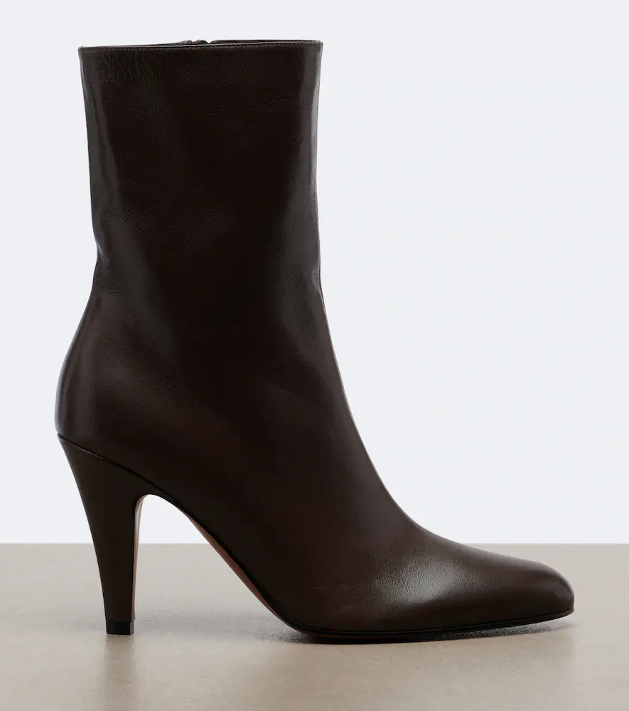 The Row Ornella leather ankle boots | Thumbnail 6