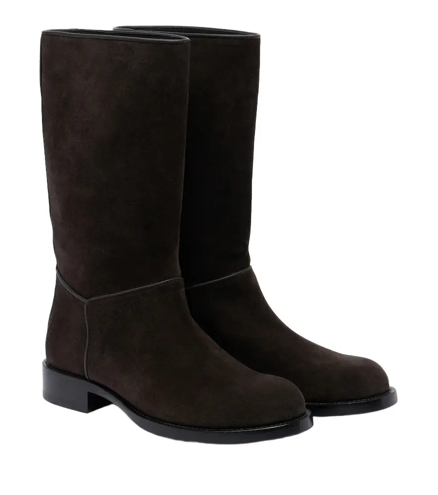 The Row Nobilis suede knee-high boots | Image 1 The Row Nobilis suede knee-high boots | Image 1