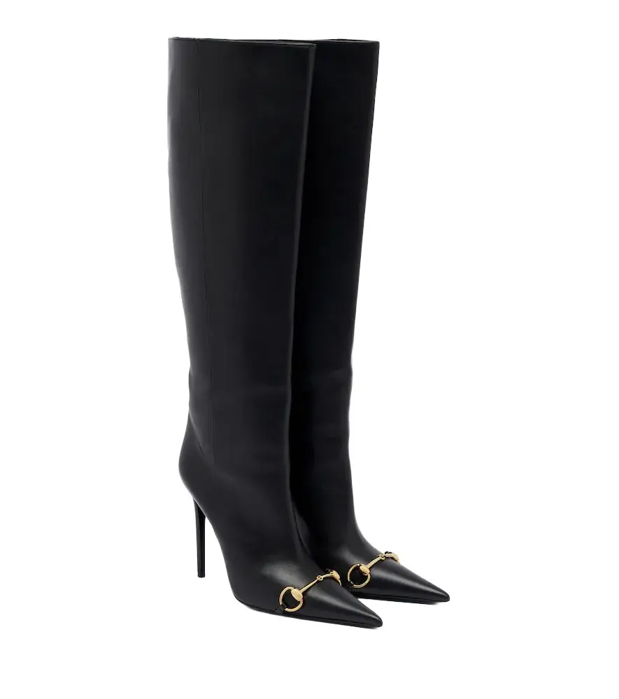 Gucci Donna Horsebit knee-high boots | Image 1 Gucci Donna Horsebit knee-high boots | Image 1