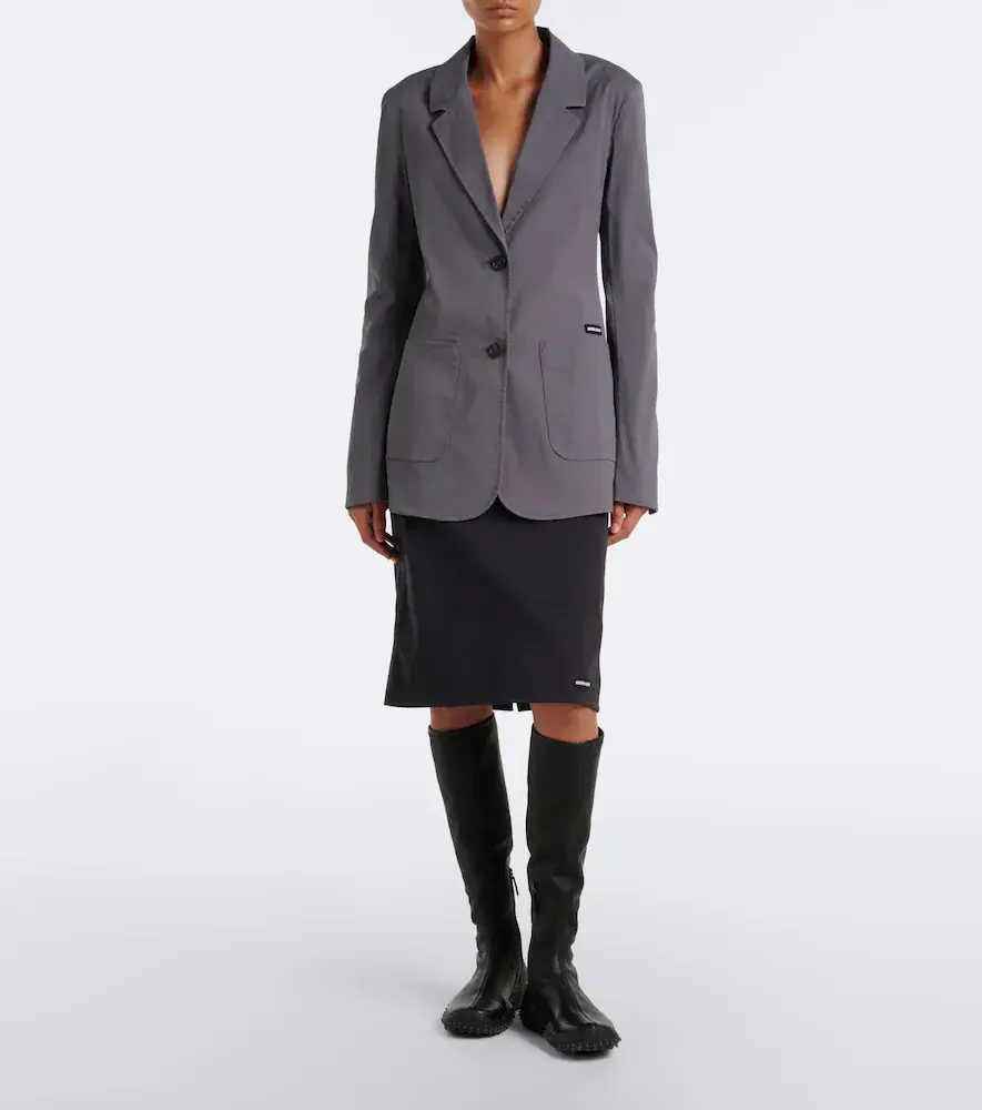 Miu Miu Cotton-blend poplin jacket | Thumbnail 5 Miu Miu Cotton-blend poplin jacket | Thumbnail 5