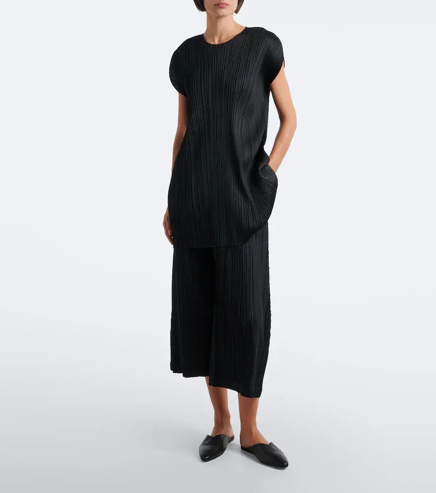 Pleats Please Issey Miyake Monthly Colors: July pleated wide-leg pants | Thumbnail 2