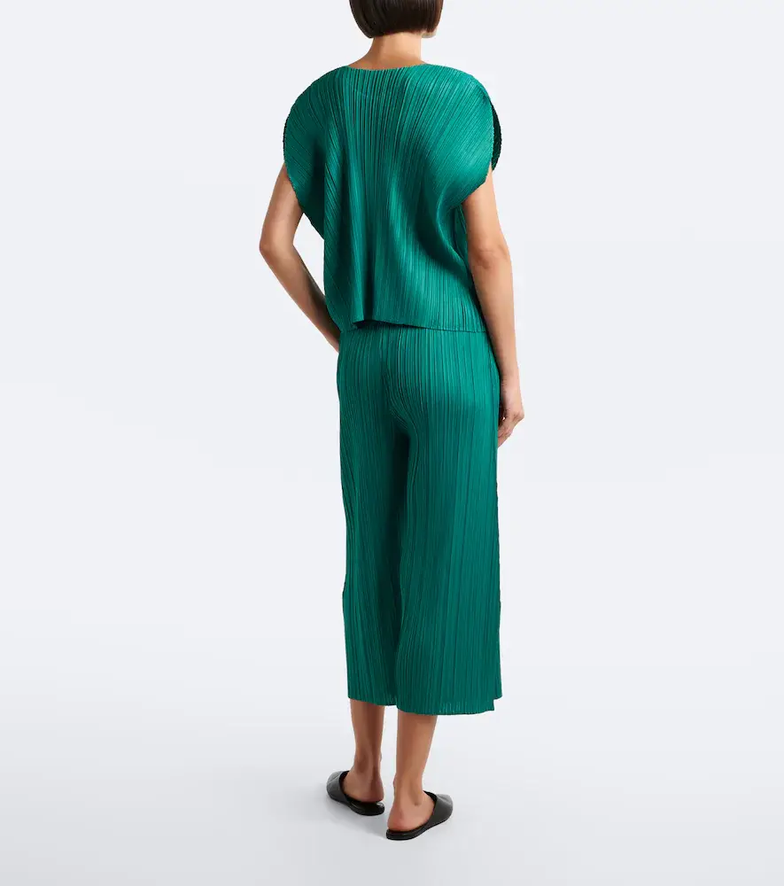 Pleats Please Issey Miyake Monthly Colors: July pleated wide-leg pants | Thumbnail 2