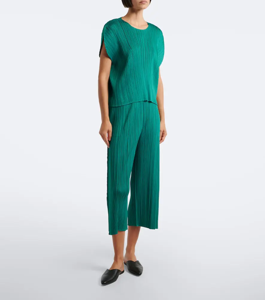 Pleats Please Issey Miyake Monthly Colors: July pleated wide-leg pants | Thumbnail 5