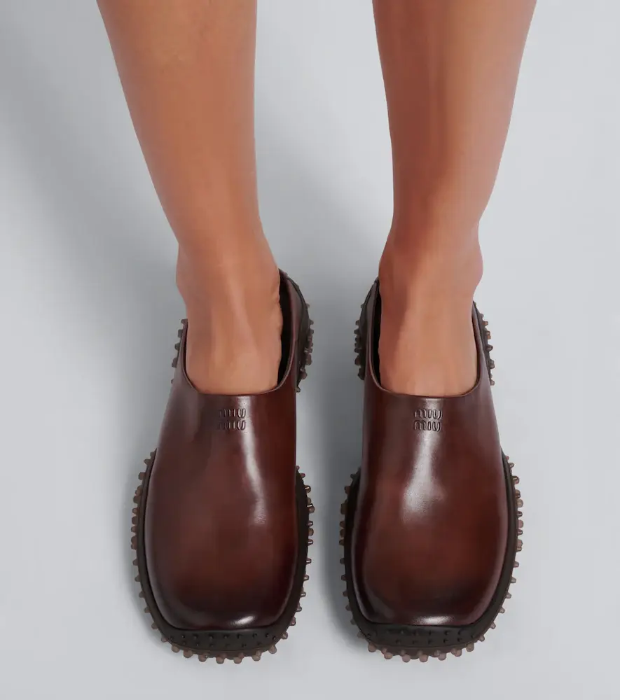 Miu Miu Leather mules | Thumbnail 5 Miu Miu Leather mules | Thumbnail 5