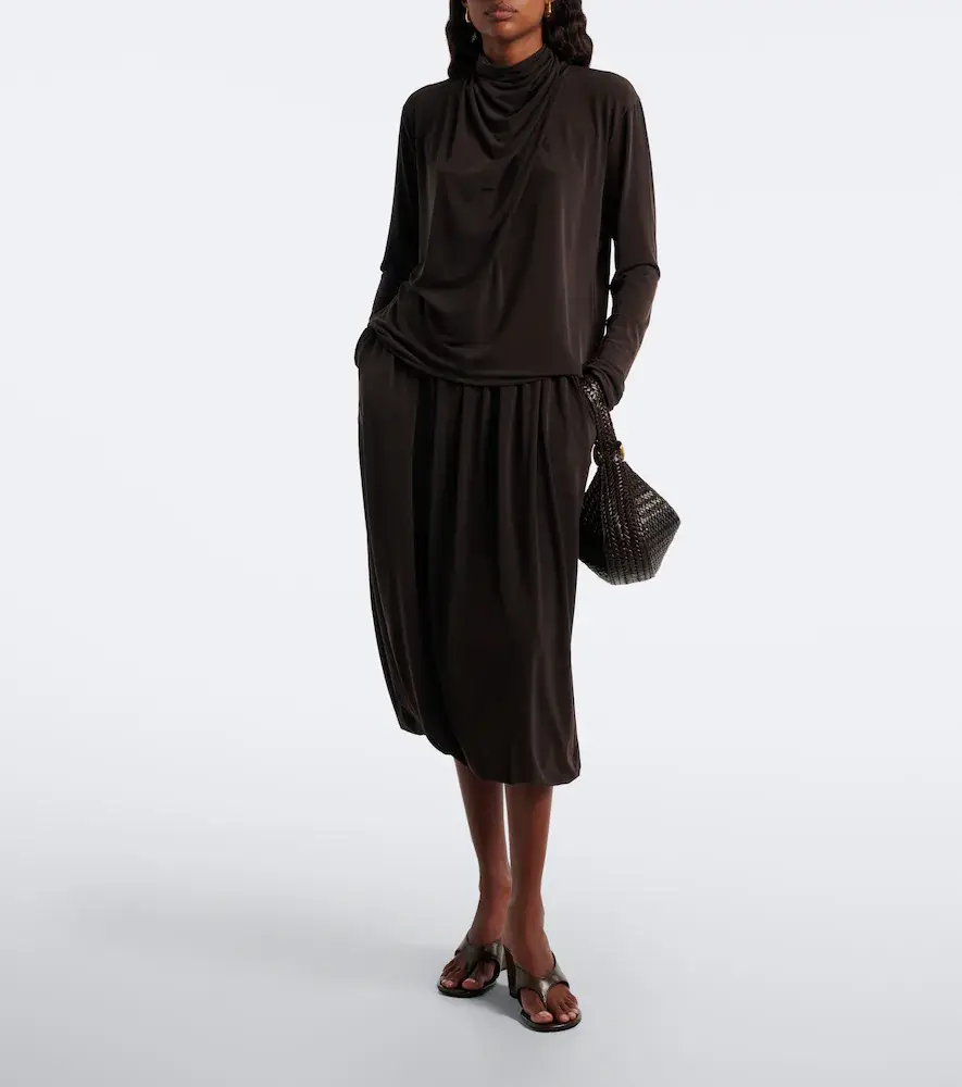 Vince Jersey midi skirt | Thumbnail 5