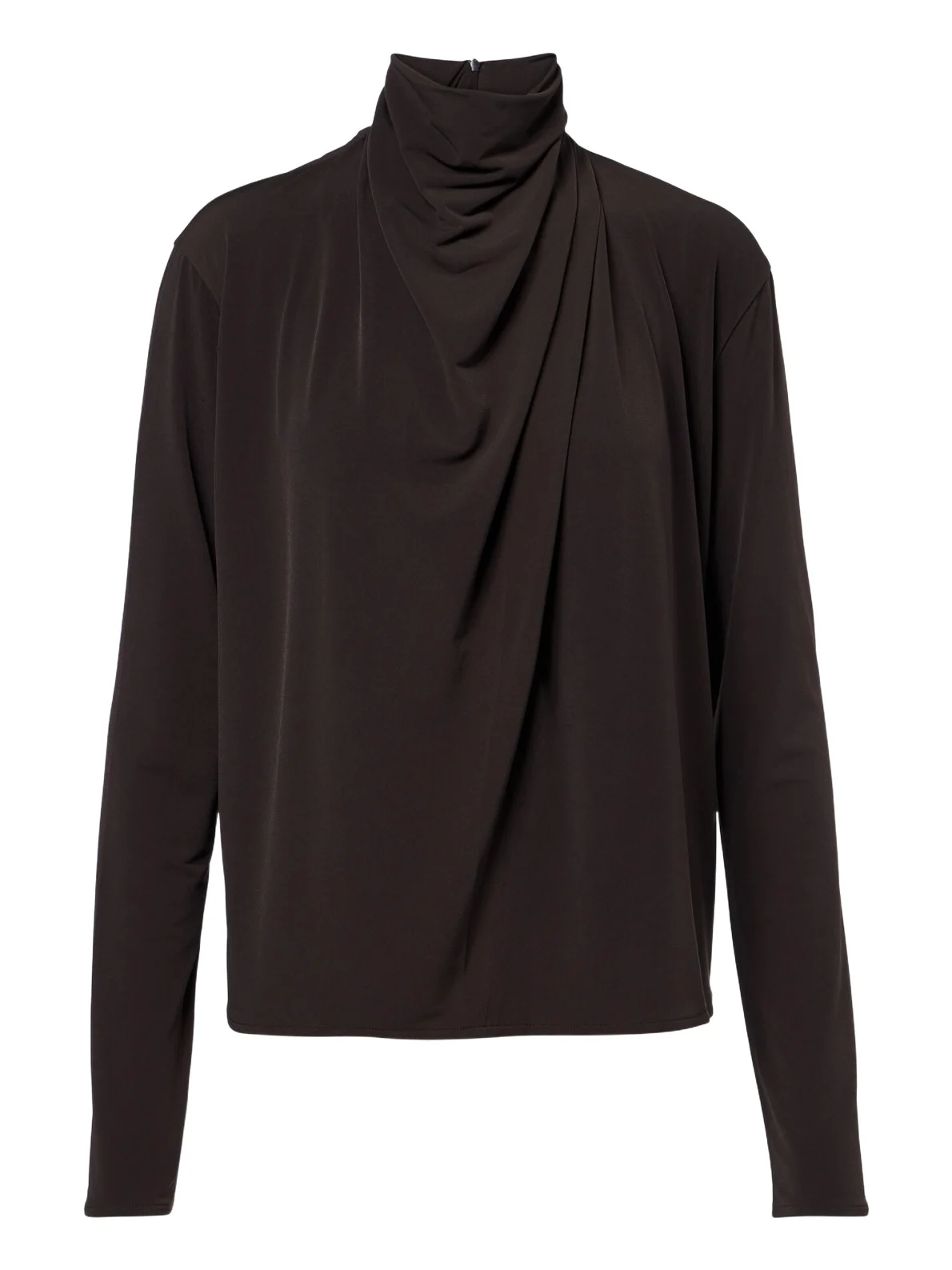 Draped jersey top