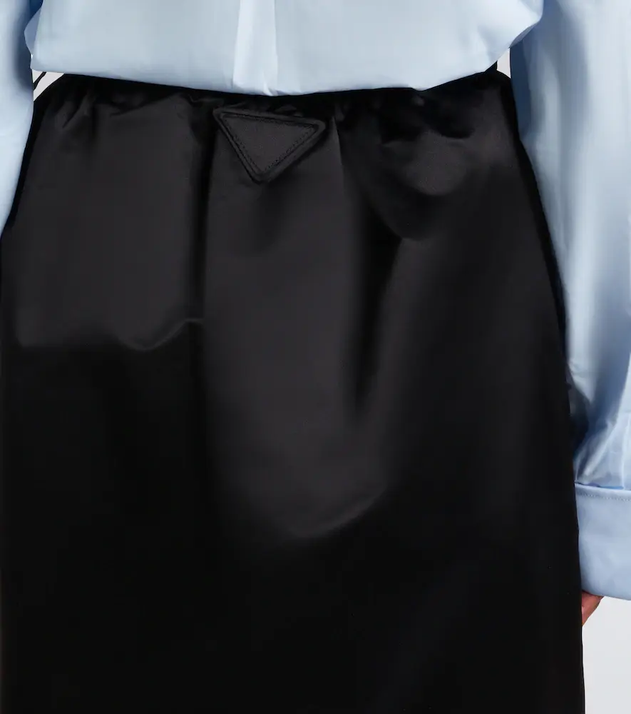 Prada Silk satin midi skirt | Thumbnail 3 Prada Silk satin midi skirt | Thumbnail 3