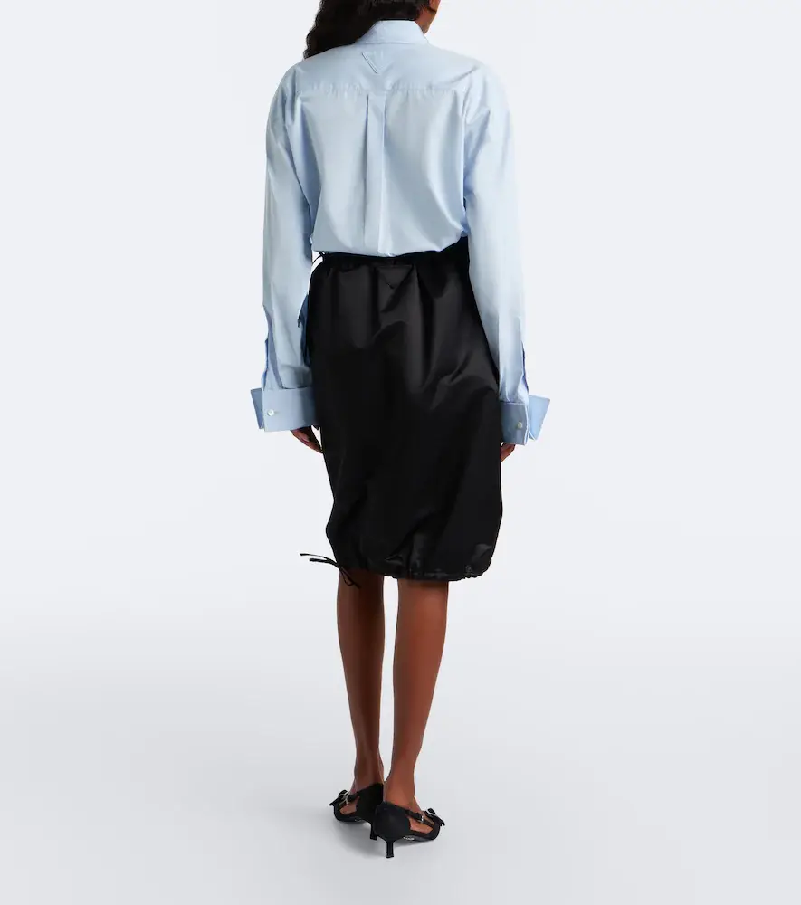 Prada Silk satin midi skirt | Thumbnail 4 Prada Silk satin midi skirt | Thumbnail 4