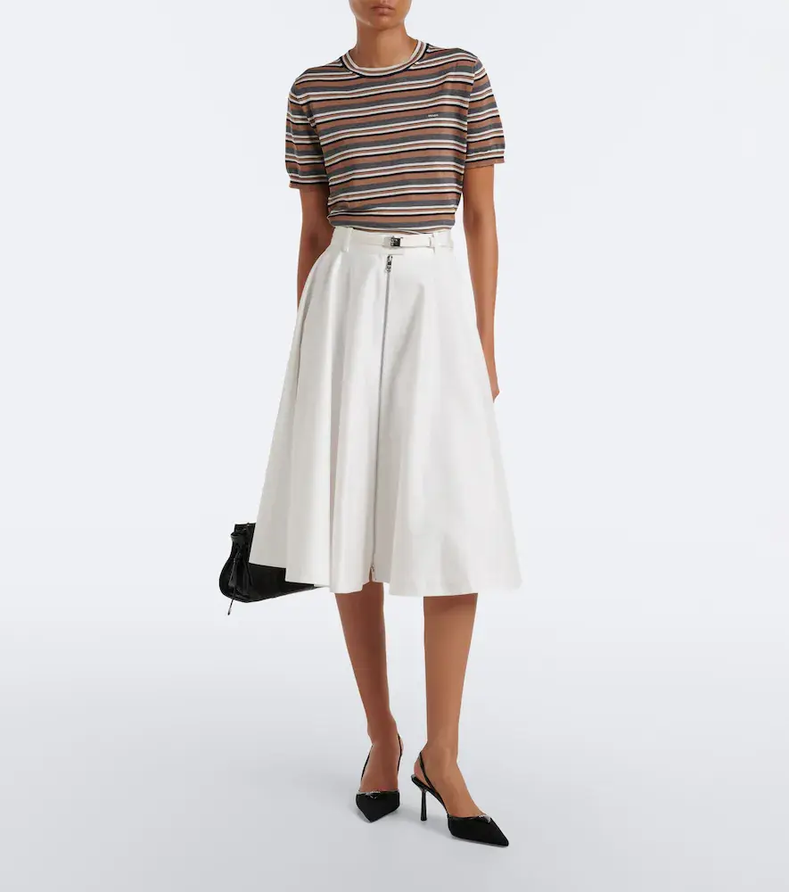 Prada Leather-trimmed slingback pumps | Thumbnail 5 Prada Leather-trimmed slingback pumps | Thumbnail 5