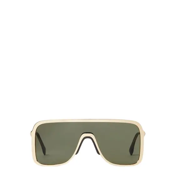 Fendi With their glossy metal mask construction, Eclipse | Image 1 Fendi With their glossy metal mask construction, Eclipse | Image 1