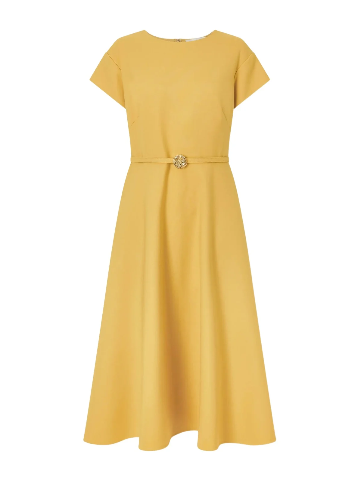 Belted Wool-blend Cady Midi Dress Belted Wool-blend Cady Midi Dress