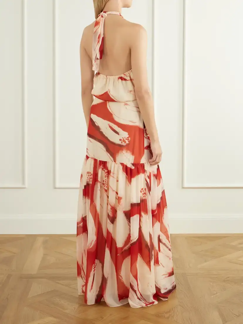 ANDRES OTALORA Un Martini Floral-print Chiffon Maxi Dress | Thumbnail 3 ANDRES OTALORA Un Martini Floral-print Chiffon Maxi Dress | Thumbnail 3