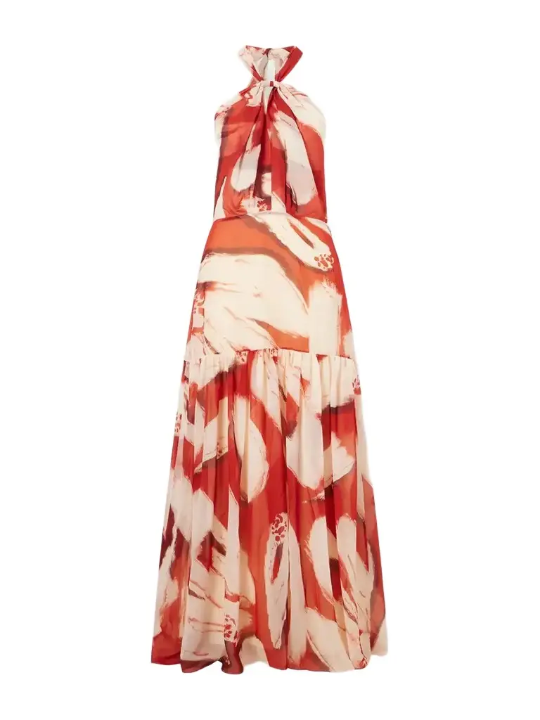 ANDRES OTALORA Un Martini Floral-print Chiffon Maxi Dress | Image 1 ANDRES OTALORA Un Martini Floral-print Chiffon Maxi Dress | Image 1