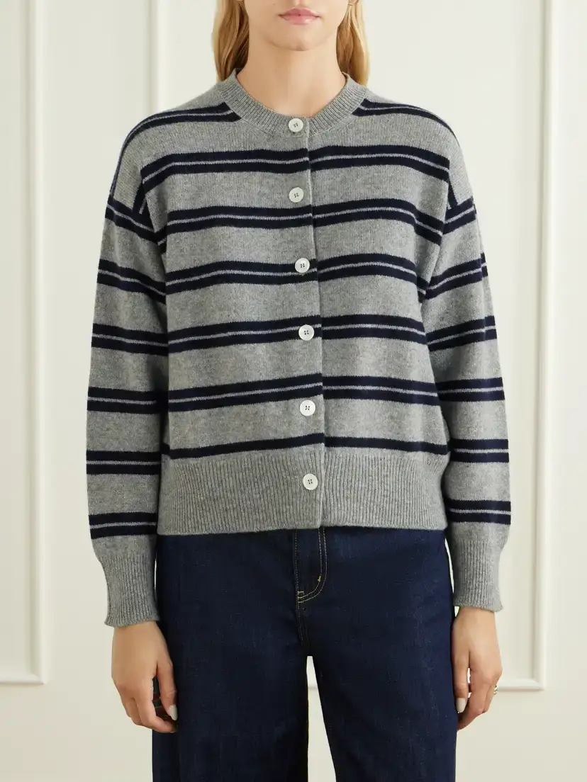 Daughter Ada Striped Wool Cardigan | Thumbnail 3