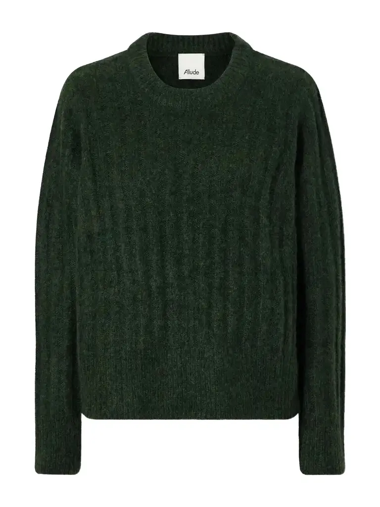 Cashmere And Silk-blend Sweater - Green Cashmere And Silk-blend Sweater - Green