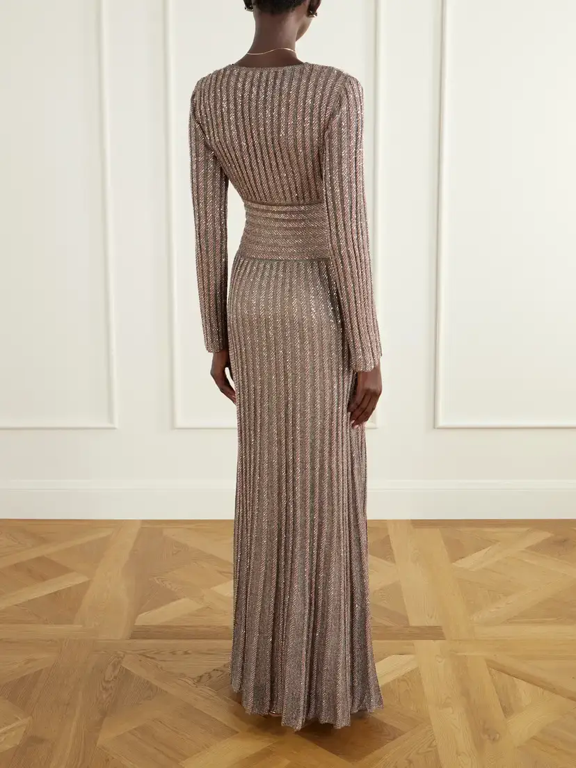 Missoni Ribbed Metallic Crochet-knit Maxi Dress | Thumbnail 3 Missoni Ribbed Metallic Crochet-knit Maxi Dress | Thumbnail 3