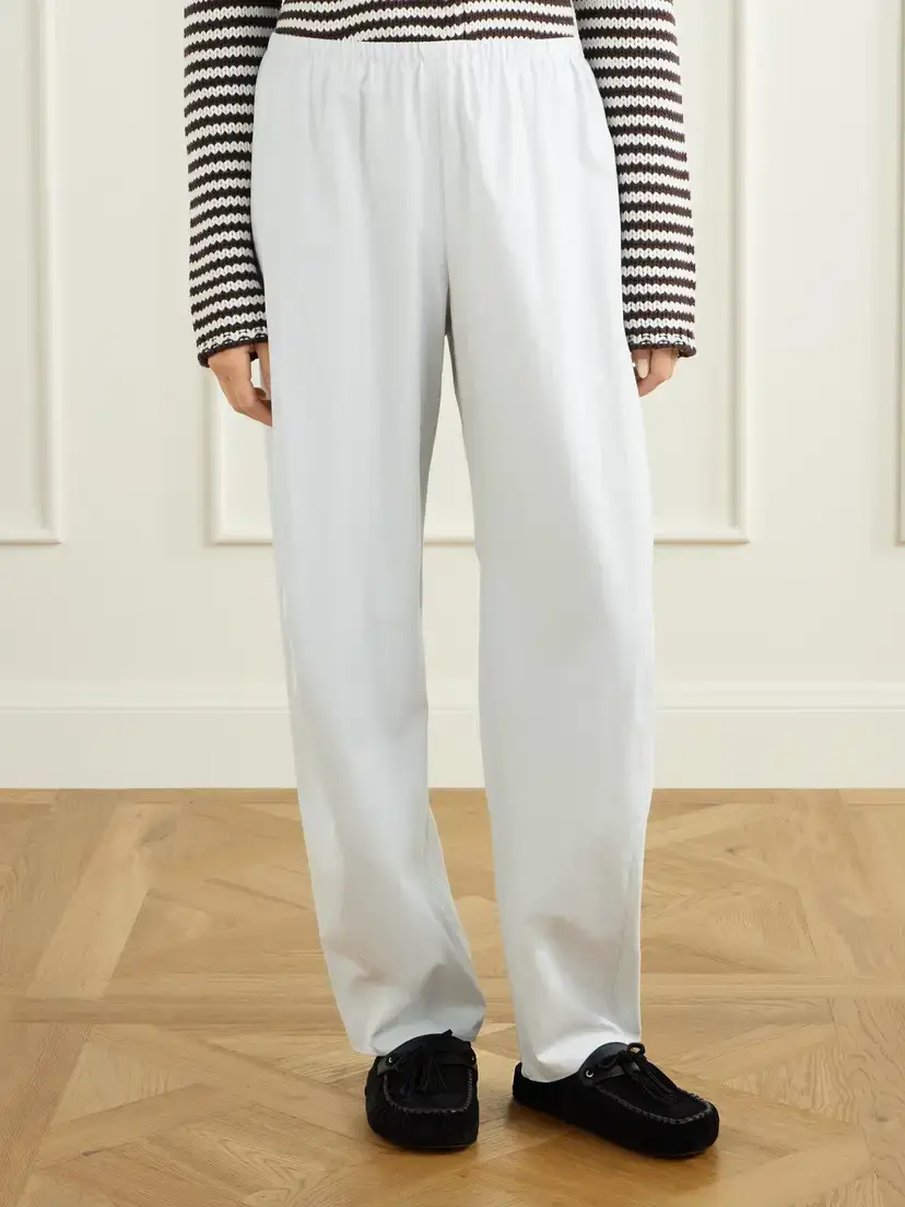 La Ligne Cotton-poplin Wide-leg Pants | Thumbnail 3 La Ligne Cotton-poplin Wide-leg Pants | Thumbnail 3