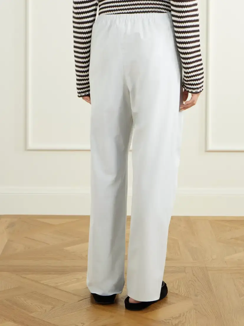 La Ligne Cotton-poplin Wide-leg Pants | Thumbnail 4 La Ligne Cotton-poplin Wide-leg Pants | Thumbnail 4