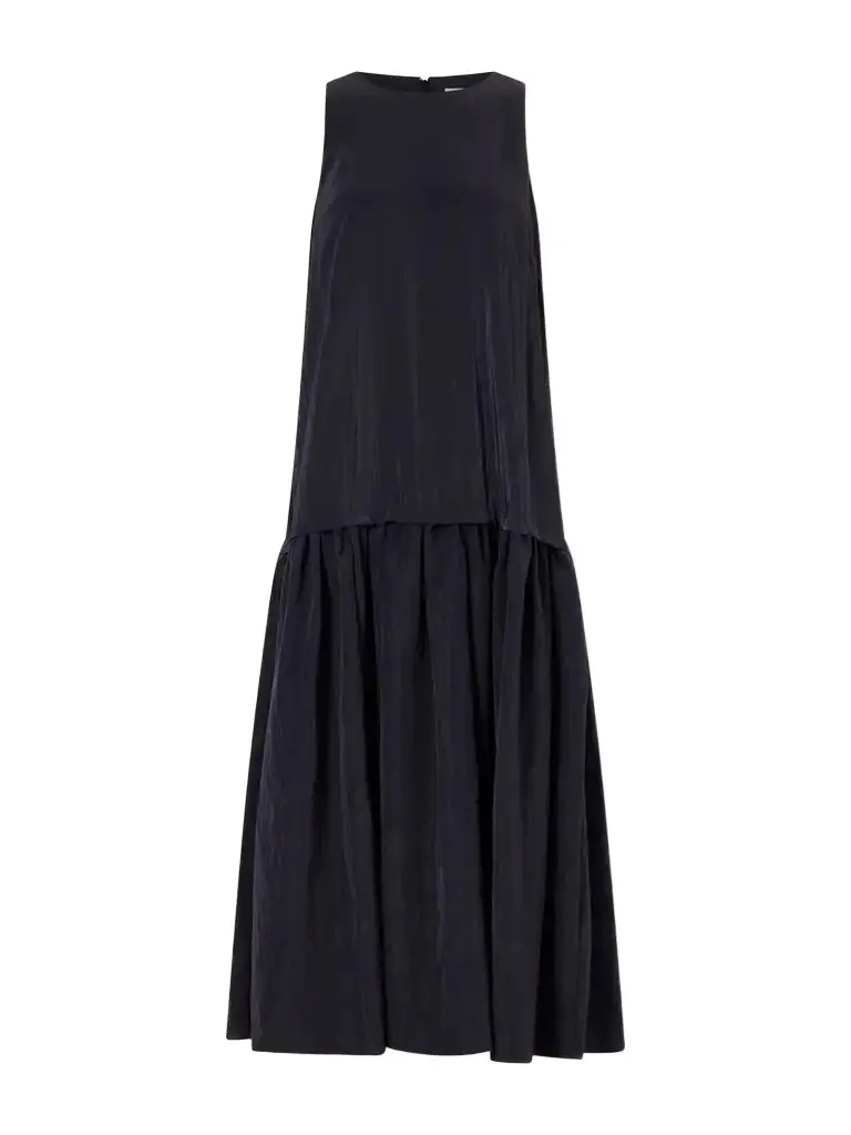 La Ligne Cornelia Pleated Crinkled Shell Midi Dress | Image 1 La Ligne Cornelia Pleated Crinkled Shell Midi Dress | Image 1