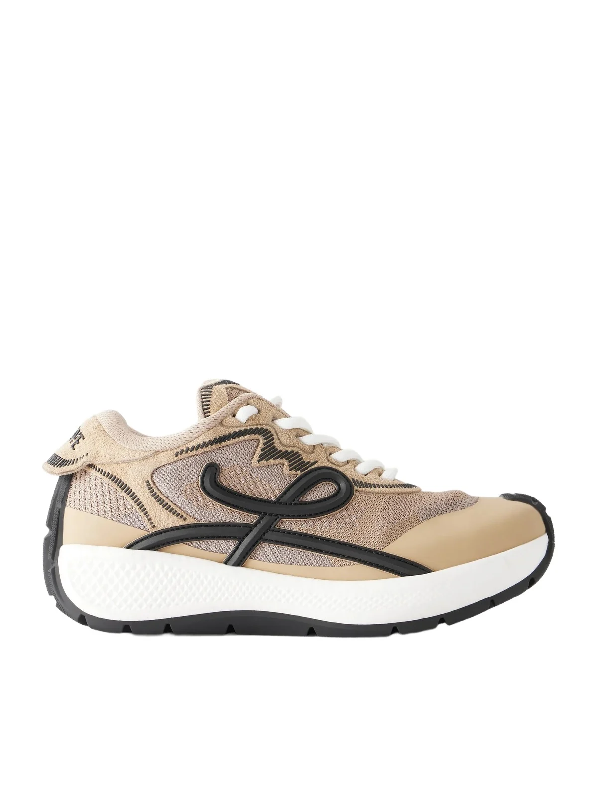 Pogo Logo-detailed Suede-trimmed Knitted Sneakers Pogo Logo-detailed Suede-trimmed Knitted Sneakers