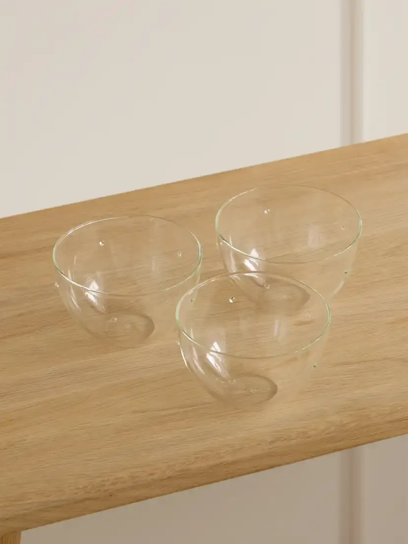 Sophie Lou Jacobsen Aperitivo Set Of Three Crystal-embellished Glass Snack Bowls | Image 1 Sophie Lou Jacobsen Aperitivo Set Of Three Crystal-embellished Glass Snack Bowls | Image 1