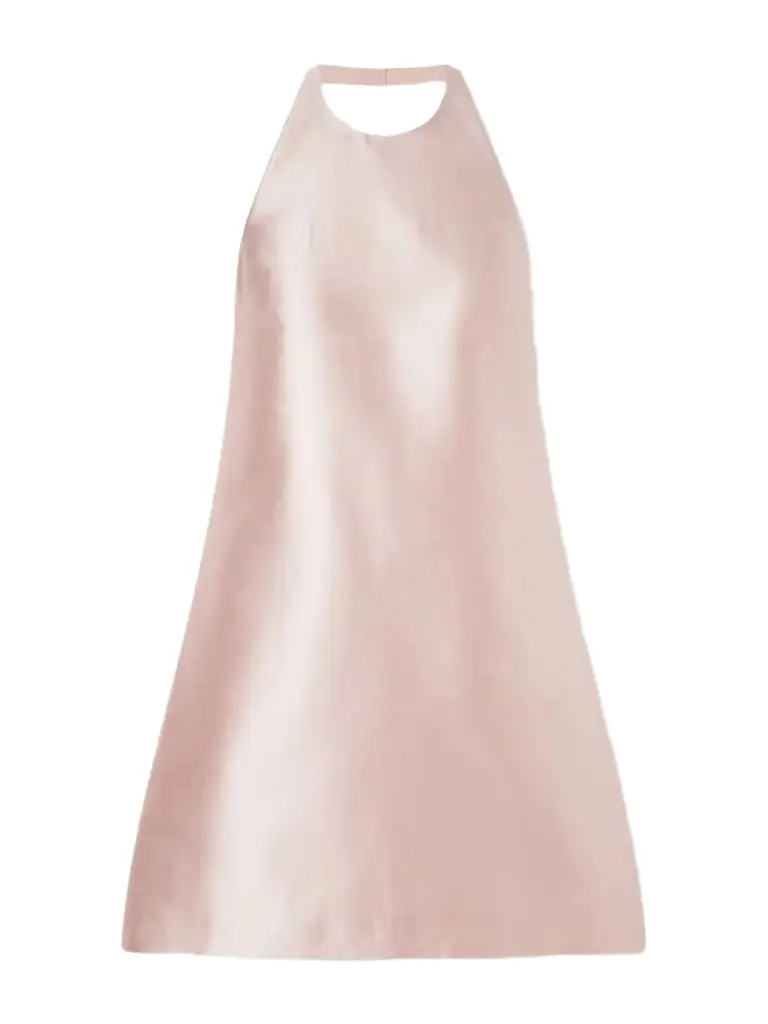Pleated Taffeta Mini Dress Pleated Taffeta Mini Dress