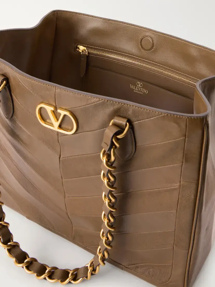 Valentino Garavani Laseine Vlogoembellished Leather Tote | Thumbnail 6 Valentino Garavani Laseine Vlogoembellished Leather Tote | Thumbnail 6