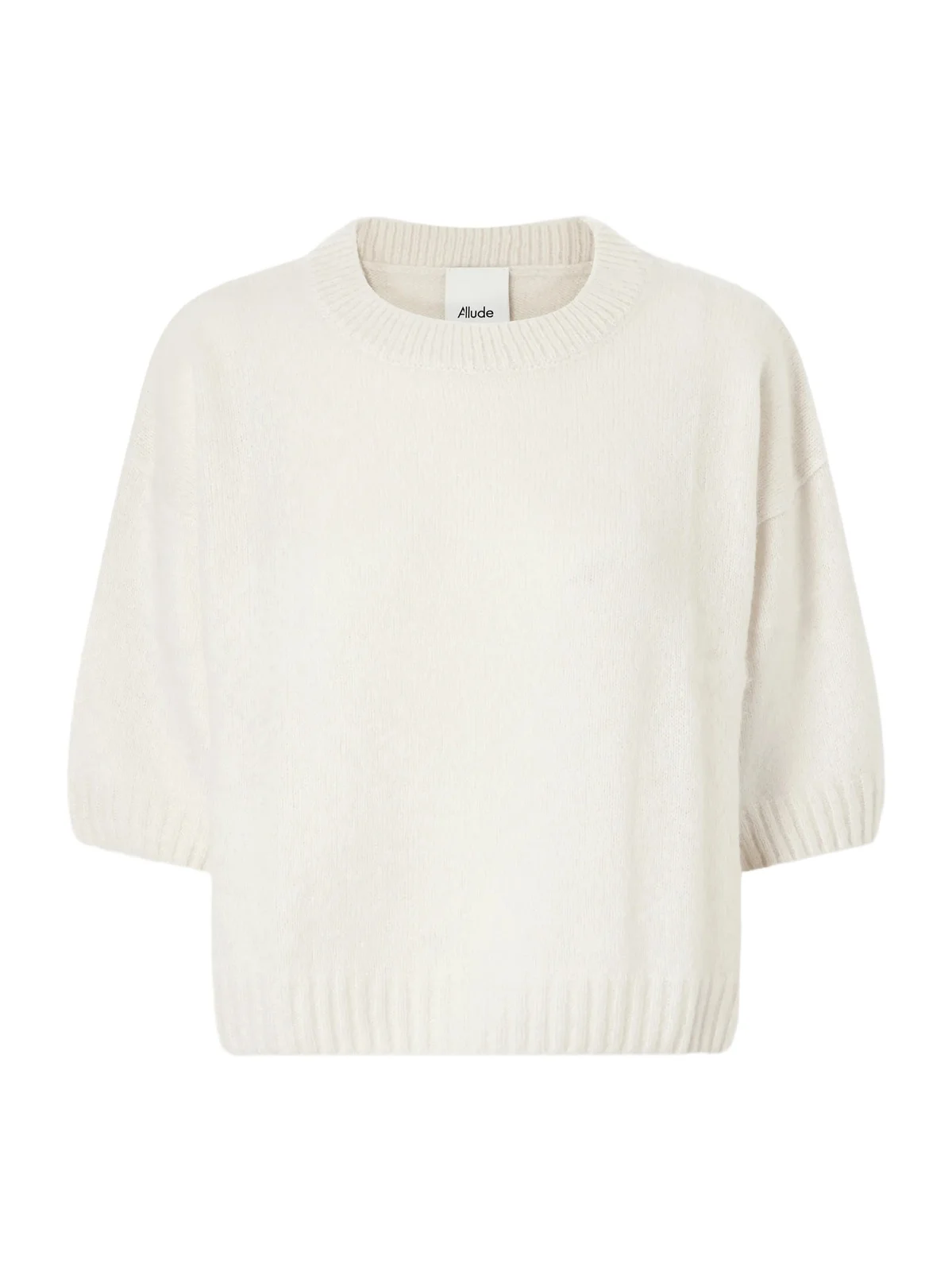 Allude Cashmere And Silk-blend Sweater - Neutrals