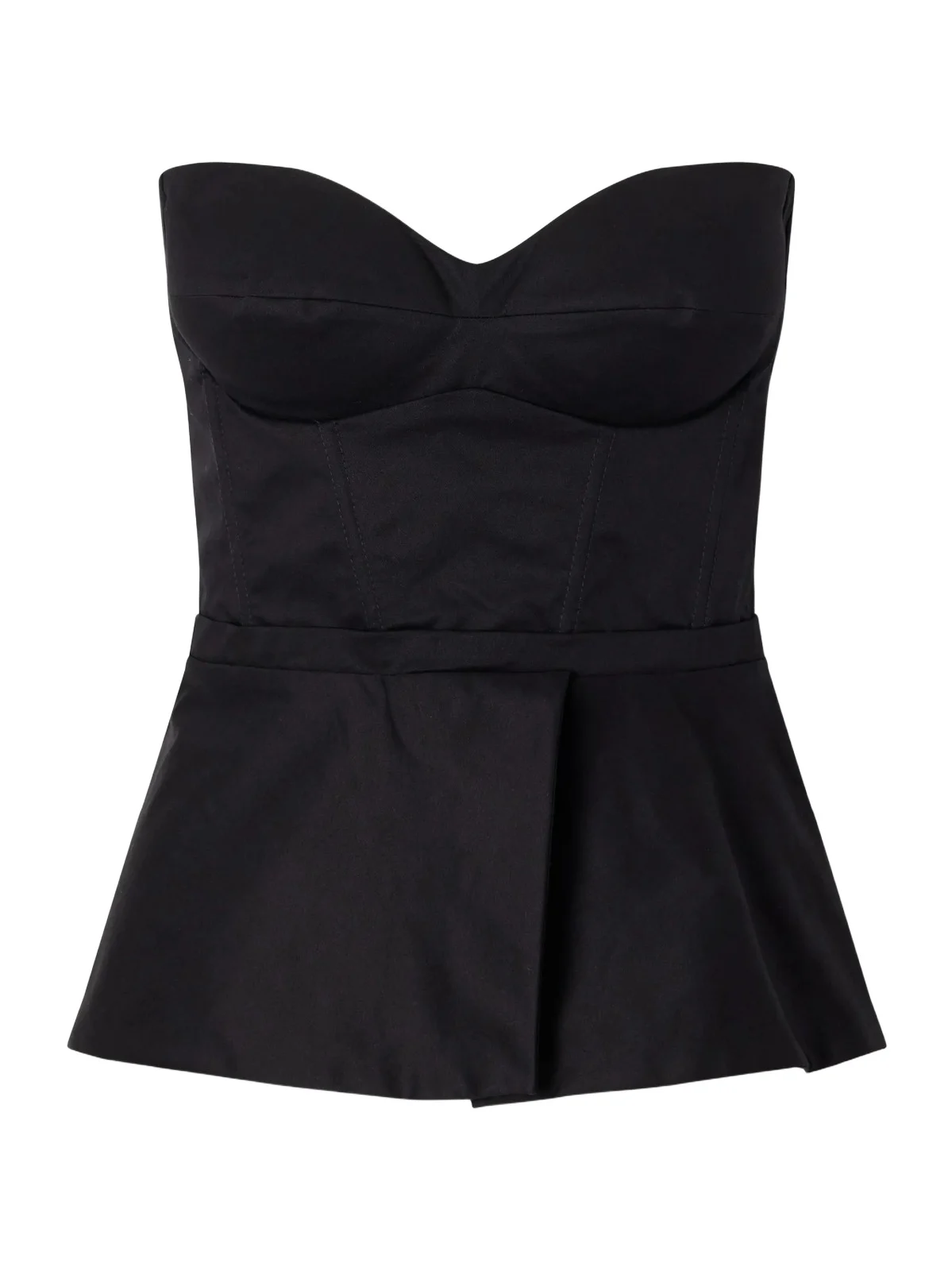 Nos Reconocemos Strapless Stretch-cotton Twill Blouse Nos Reconocemos Strapless Stretch-cotton Twill Blouse