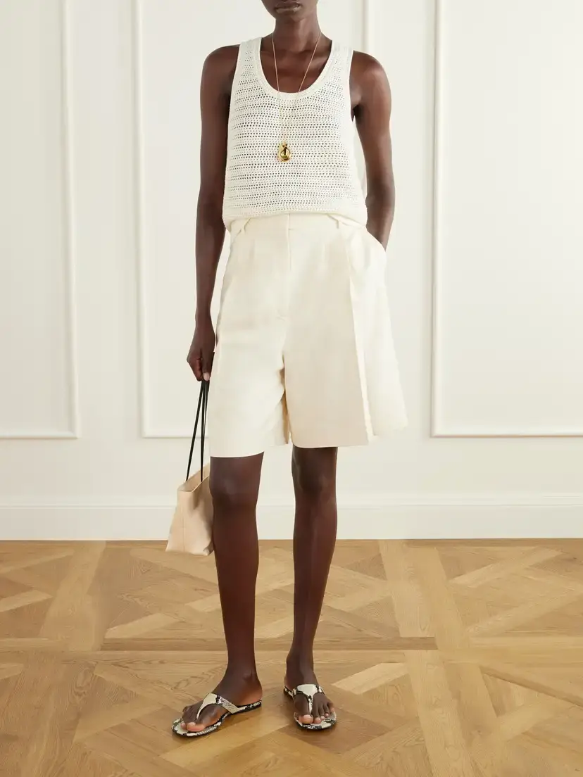 Anine Bing Bryson Canvas Bermuda Shorts | Thumbnail 2 Anine Bing Bryson Canvas Bermuda Shorts | Thumbnail 2