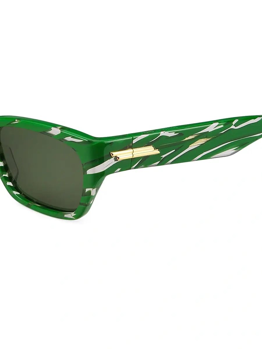Bottega Veneta Men's Marbled Rectangular Sunglasses | Thumbnail 3 Bottega Veneta Men's Marbled Rectangular Sunglasses | Thumbnail 3