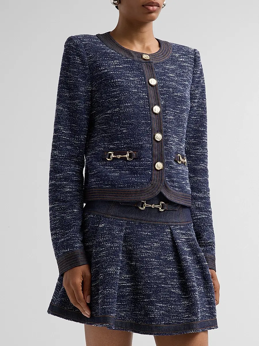 Ramy Brook Women's Delia Tweed Jacket | Thumbnail 4 Ramy Brook Women's Delia Tweed Jacket | Thumbnail 4