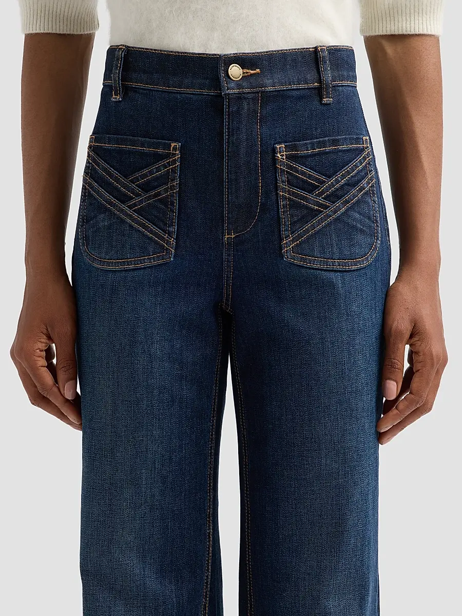 Ramy Brook Women's Heidi Dark Rinse Flare Jeans | Thumbnail 5 Ramy Brook Women's Heidi Dark Rinse Flare Jeans | Thumbnail 5