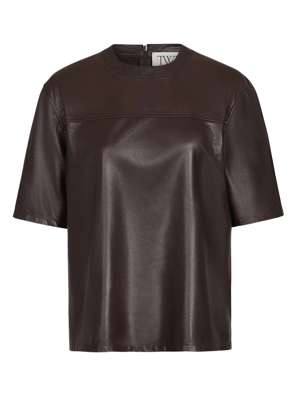 Women's Oversized Leather T-Shirt