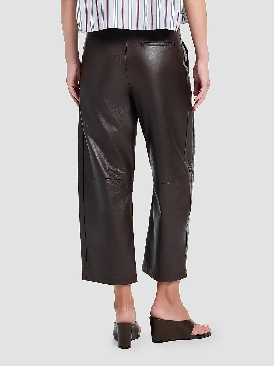 TWP Women's Leather Slouchy Boyfriend Trousers | Thumbnail 3 TWP Women's Leather Slouchy Boyfriend Trousers | Thumbnail 3