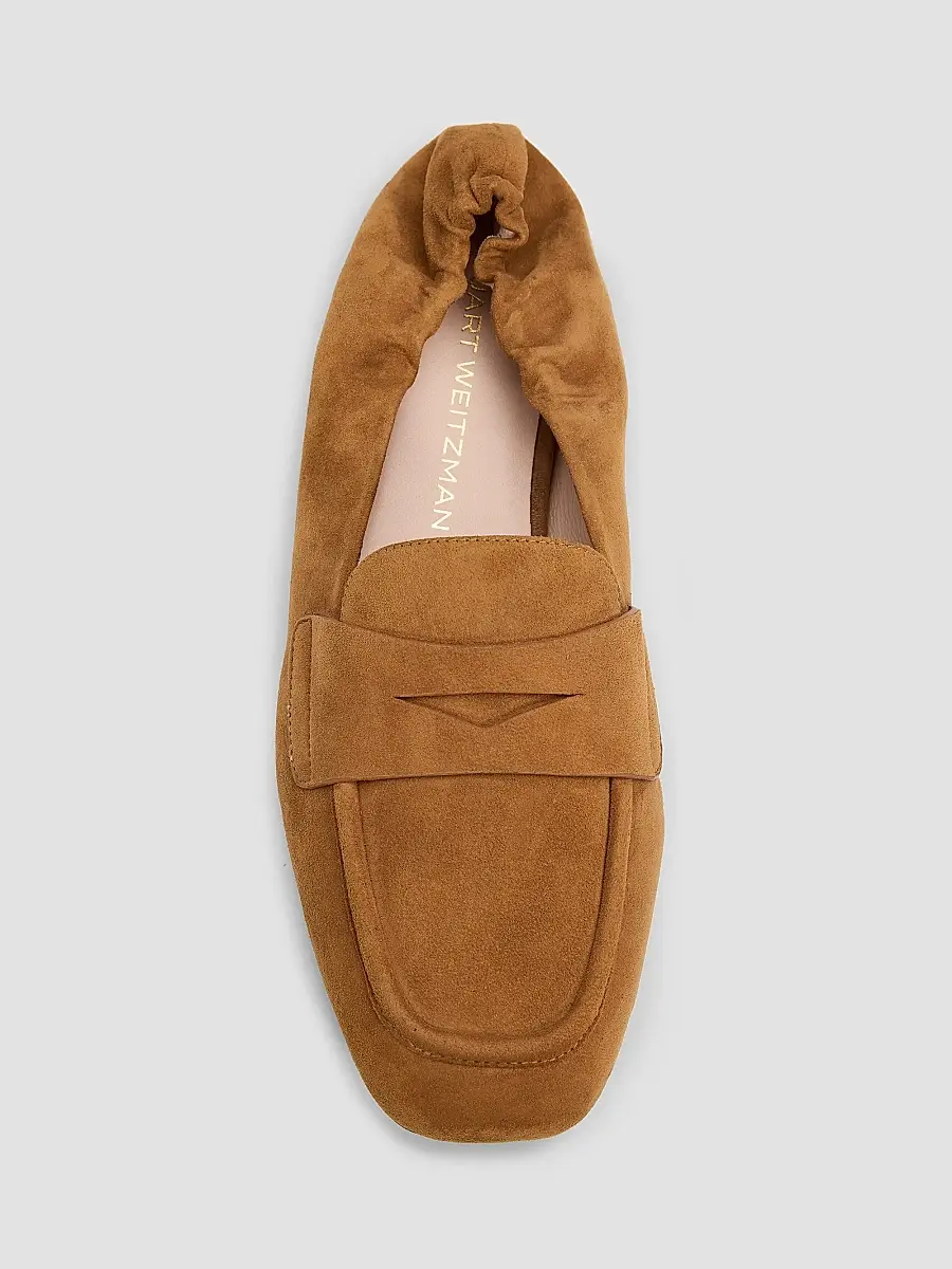 Stuart Weitzman Women's Bryant Elasticized-Back Suede Loafers | Thumbnail 5 Stuart Weitzman Women's Bryant Elasticized-Back Suede Loafers | Thumbnail 5