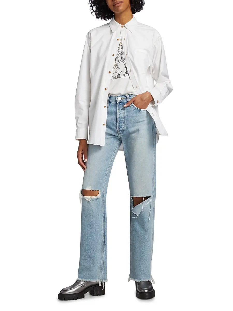RE/DONE Women's 90s High-Rise Loose Straight Jeans | Thumbnail 2 RE/DONE Women's 90s High-Rise Loose Straight Jeans | Thumbnail 2