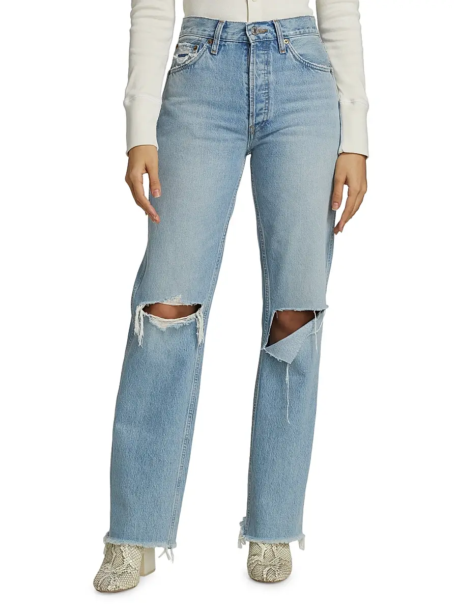 RE/DONE Women's 90s High-Rise Loose Straight Jeans | Thumbnail 3 RE/DONE Women's 90s High-Rise Loose Straight Jeans | Thumbnail 3