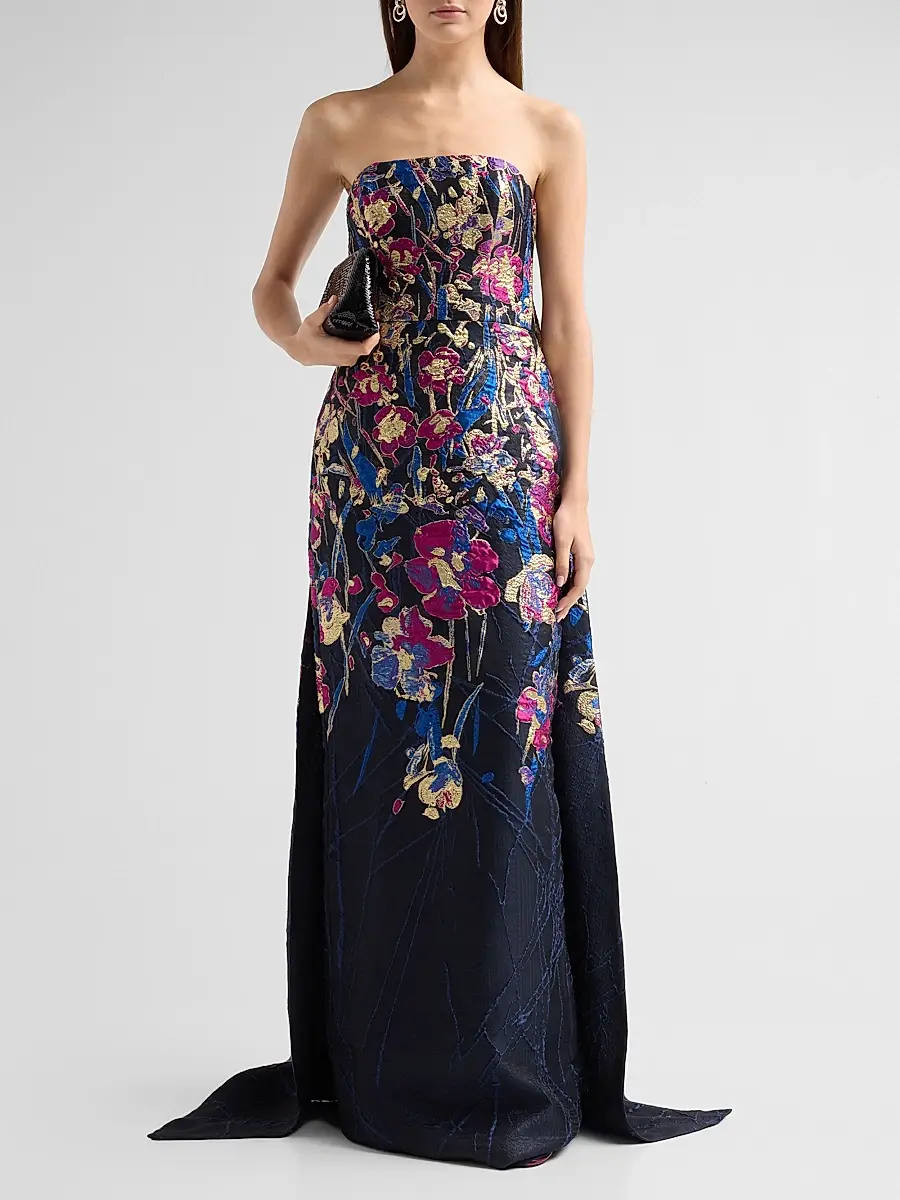 Amsale Women's Strapless Column Gown | Thumbnail 2 Amsale Women's Strapless Column Gown | Thumbnail 2