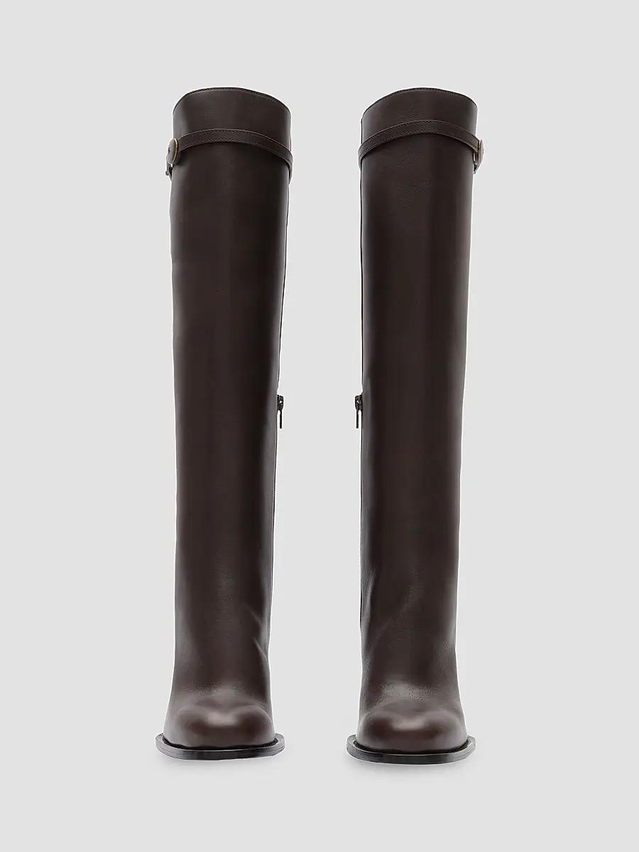 Burberry Women's Pillar 100MM Leather Knee-High Boots | Thumbnail 3 Burberry Women's Pillar 100MM Leather Knee-High Boots | Thumbnail 3