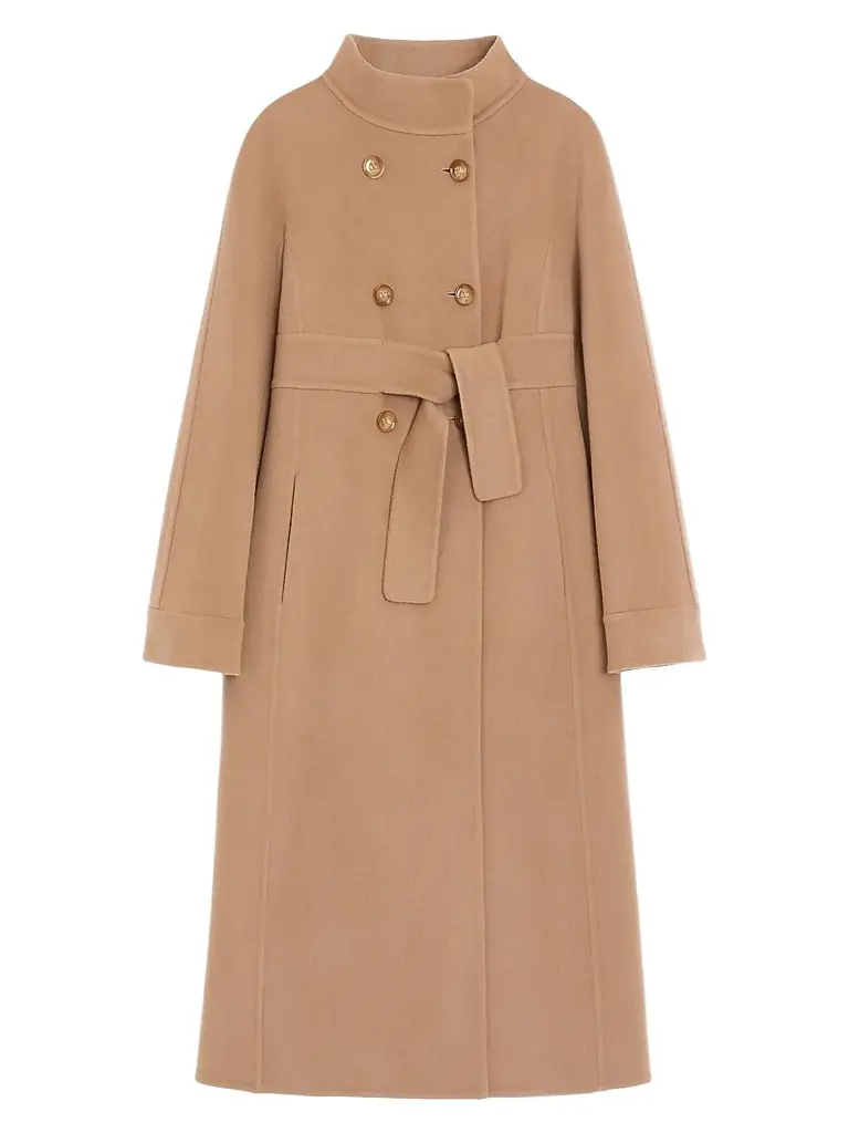 Valentino Garavani Women's Double Kashmir Coat - Camel - Size 6 | Image 1 Valentino Garavani Women's Double Kashmir Coat - Camel - Size 6 | Image 1