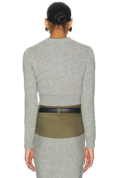 Self-Portrait Contrast Placket Cardigan | Thumbnail 3 Self-Portrait Contrast Placket Cardigan | Thumbnail 3
