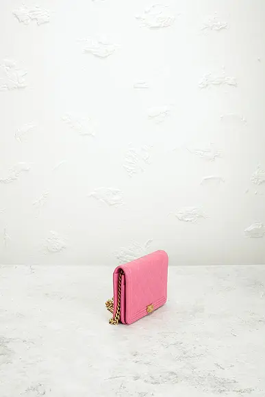 Chanel Chanel Calfskin Boy Wallet On Chain | Thumbnail 4 Chanel Chanel Calfskin Boy Wallet On Chain | Thumbnail 4