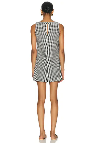 DONNI. The Cotton Gingham Boatneck Dress | Thumbnail 3 DONNI. The Cotton Gingham Boatneck Dress | Thumbnail 3
