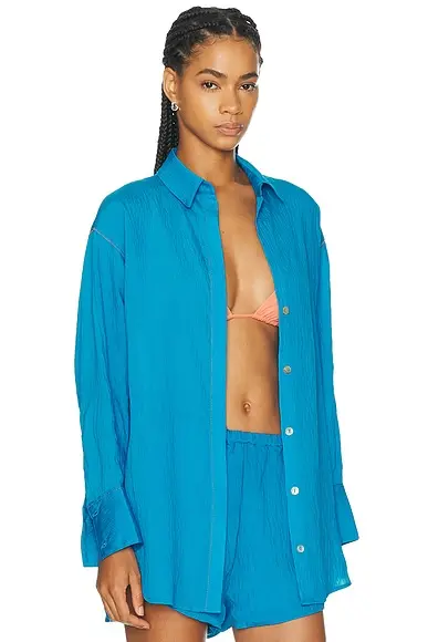 Vix Swimwear x Rosie Huntington-Whiteley Baily Long Sleeve Shirt | Thumbnail 2 Vix Swimwear x Rosie Huntington-Whiteley Baily Long Sleeve Shirt | Thumbnail 2